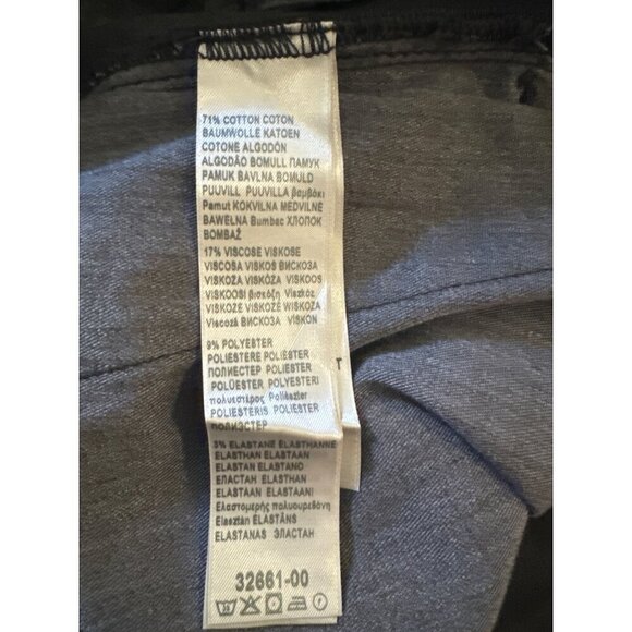 7 for all mankind LUXE PERFORMANCE  TAPERED CHINO IN BLACK flat front size 30 - Picture 5 of 5